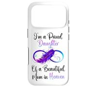 Custodia per iPhone 17 Pro Proud Daughter of a Beautiful Mom in Heaven Infinity Feather