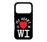 Custodia per iPhone 17 Pro Proud State My Heart Is In WI Wisconsin