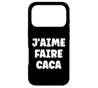 Custodia per iPhone 17 Pro Prout Citation simple homme humour j'aime faire caca