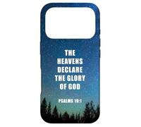 Custodia per iPhone 17 Pro Psalms 19:1 The Heavens Declare Glory of GOD - Faith Verse