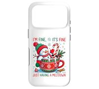 Custodia per iPhone 17 Pro Pupazzo di neve di Natale - Im Fine It's Fine Just having a Meltdown