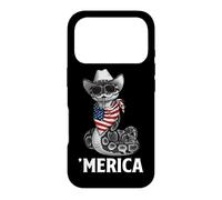 Custodia per iPhone 17 Pro Python Snake Bandiera Americana Bandana Cappello da Cowboy Occhiali da Sole