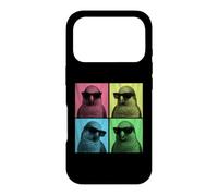 Custodia per iPhone 17 Pro Quaker Parrot Pop Art Divertente Monaco Parrocchetto Amante Photo Booth