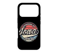 Custodia per iPhone 17 Pro Qualcuno in Iowa mi ama U.S. State Cool Retro