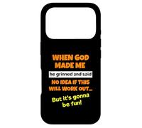 Custodia per iPhone 17 Pro Quando Dio mi ha fatto sorridere e ha detto divertente