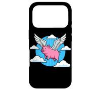 Custodia per iPhone 17 Pro Quando i maiali volano le nuvole di ali surreali