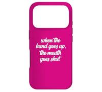 Custodia per iPhone 17 Pro Quando la mano si alza la bocca si chiude Meme Counselor Fan