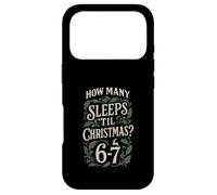 Custodia per iPhone 17 Pro Quanti dorme fino a Natale 67 Six Seven Pigiama abbinato