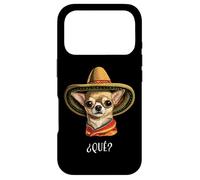 Custodia per iPhone 17 Pro "¿Qué?" (Cosa?) Divertente chihuahua spagnolo