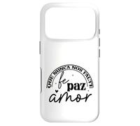 Custodia per iPhone 17 Pro Que nunca nos falte Fé, Paz, Amor