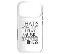 Custodia per iPhone 17 Pro Questo è quello che faccio io suono musica e so cose musicista