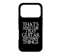 Custodia per iPhone 17 Pro Questo è quello che faccio, suono la chitarra e so cose chitarrista