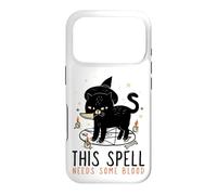 Custodia per iPhone 17 Pro Questo incantesimo ha bisogno di un divertente gattino nero con coltello