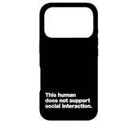 Custodia per iPhone 17 Pro Questo umano non supporta l'interazione sociale.
