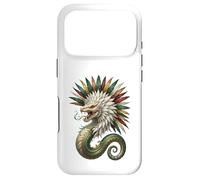 Custodia per iPhone 17 Pro Quetzalcoatl Serpente Piumato Mitologia azteca Arte Messico