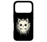 Custodia per iPhone 17 Pro Raccapricciante Carino Gatto Horror Kawaii Gattino Grunge Estetica