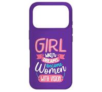 Custodia per iPhone 17 Pro Ragazze con sogni diventano donne con visione