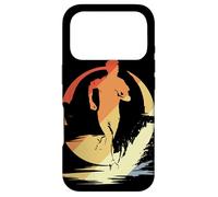 Custodia per iPhone 17 Pro Ragazzo che corre schizzo Vintage Look Maratona
