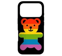 Custodia per iPhone 17 Pro Rainbow Pride Flag Bear Gay