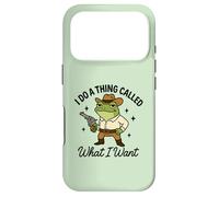 Custodia per iPhone 17 Pro Rana fuorilegge cowboy divertente western humor costume design