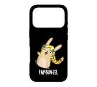 Custodia per iPhone 17 Pro Rap-bun-zel divertente coniglio gioco di parole