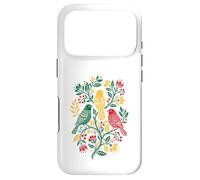 Custodia per iPhone 17 Pro Rasta Reggae Roots Three Birds Jamaica Folk Art Floral