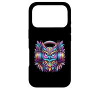 Custodia per iPhone 17 Pro Rave Rainbow Owl House EDM Festival Raver Animal EDC
