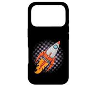 Custodia per iPhone 17 Pro Razzo Comic Space Moon Missile