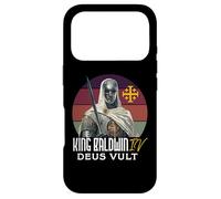 Custodia per iPhone 17 Pro Re Baldovino IV Croce di Gerusalemme cattolica