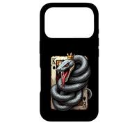 Custodia per iPhone 17 Pro Re Serpente Poker Texas Holdem Carte