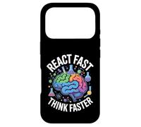 Custodia per iPhone 17 Pro React Fast Think Più Veloce Science Brain Design