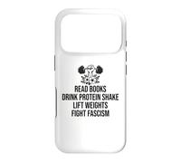 Custodia per iPhone 17 Pro Read Books Drink Protein Shake Lift Weights Fight Fascism