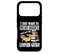 Custodia per iPhone 17 Pro Reading Reptile Read Books Pet Leopard Gecko Lover