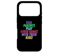 Custodia per iPhone 17 Pro Real Parents Play Video Games With Their Kids Gamer Mom Dad