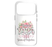 Custodia per iPhone 17 Pro Realizzato nel 1924, regalo floreale per il 101° compleanno, per donne di 101 anni