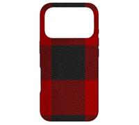 Custodia per iPhone 17 Pro Red Buffalo Design Christmas Decor Plaid Pattern