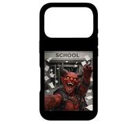 Custodia per iPhone 17 Pro Red Devil, meme selfie divertente, ultimo giorno di scuola