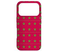 Custodia per iPhone 17 Pro Red Green Morocco Star Arabic Language Pattern