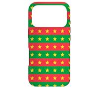 Custodia per iPhone 17 Pro Red Green Yellow Star Burkina Faso Flag Pattern