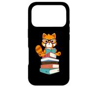 Custodia per iPhone 17 Pro Red Pandas Book Lover Bookworm Cute Red Panda Reader