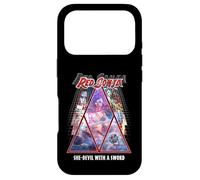 Custodia per iPhone 17 Pro Red Sonja Poster Synthwave Redhead Epic Cyberpunk Retro anni '80