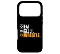 Custodia per iPhone 17 Pro Regalo con citazione "Eat Sleep Wrestle" per wrestler girl wrestling boy