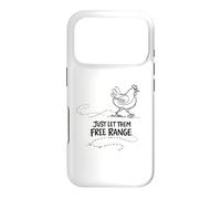 Custodia per iPhone 17 Pro Regalo per amante delle galline Just Let Them Free Range
