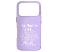 Custodia per iPhone 17 Pro Regalo per zia divertente maglietta zia zia t-shirt - The Auntie Code