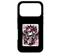 Custodia per iPhone 17 Pro Regina Di Cuori Coffee Lover Donne Gioco D'azzardo Gambler