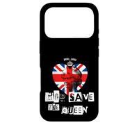 Custodia per iPhone 17 Pro Regina Elisabetta II Dio salvi la regina Punk Memoriam Love