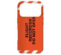 Custodia per iPhone 17 Pro Registratore di volo Do Not Open Airplane Aviation Black Box