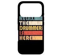 Custodia per iPhone 17 Pro Relax The Drummer Is Here per i musicisti di percussioni