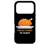 Custodia per iPhone 17 Pro Retro Arcade Pixelated Game Turkey - Press Start to Feast