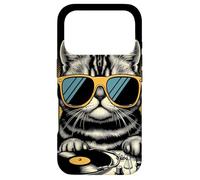 Custodia per iPhone 17 Pro Retro Beats Feline DJ Cat Retro Synthwave Kitty Mix